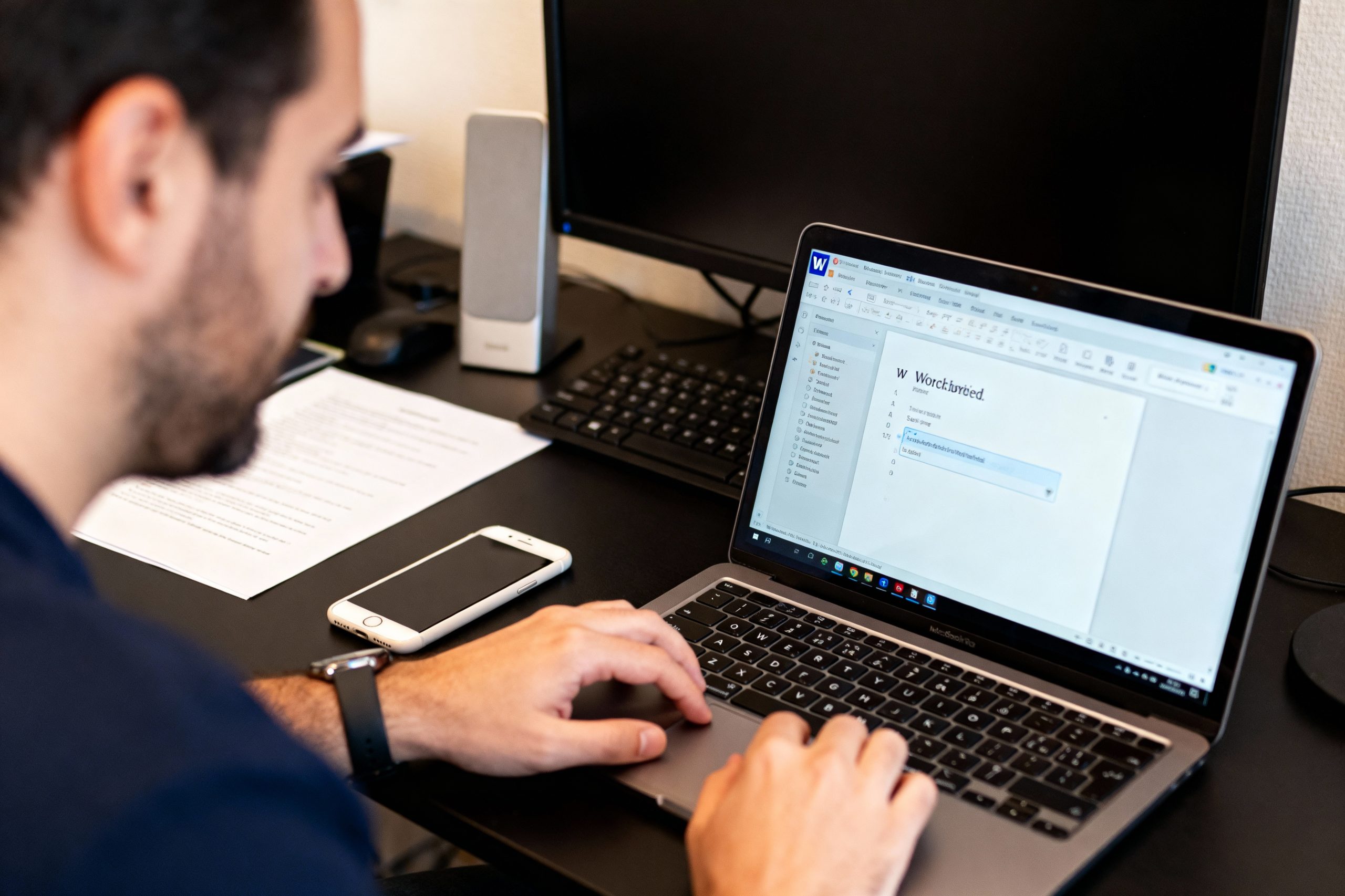rechercher un mot dans word